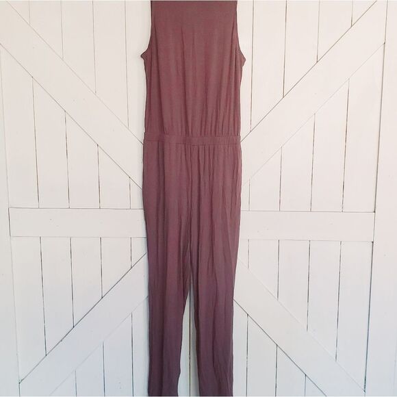 Mustard Seed Botique Romper Pants Jumpsuit, NWOT Purple Gray Color Hues - Picture 2 of 9